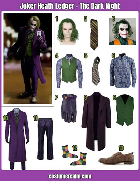 heath ledger joker costume diy